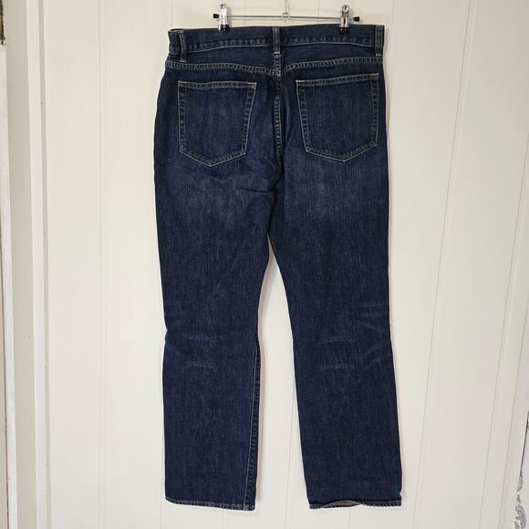 J Crew Vintage Straight Slim Jeans 36x32 Medium Dark Wash - Picture 2 of 6
